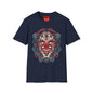 Mechanical Clown T-Shirt — Cyberpunk Robotic Mask Graphic Tee