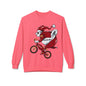 Santa Bear BMX Sweatshirt — Funny Christmas Cycling Holiday Crewneck