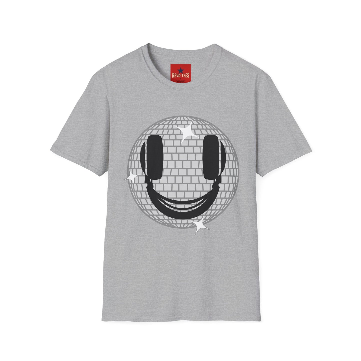 Smiling Disco Ball T-Shirt — Retro Dance Party Graphic Tee