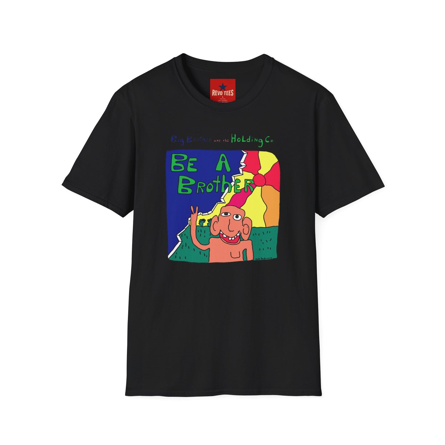 Be A Brother Graphic T-Shirt — Colorful Retro Cartoon Tee