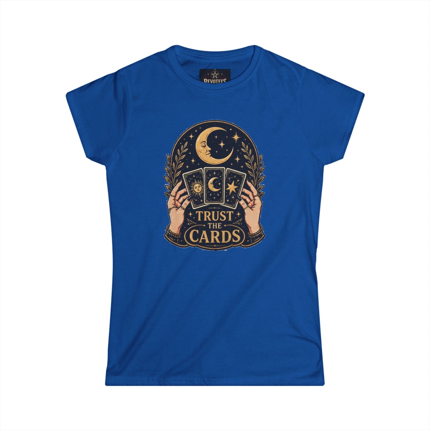 Tarot Tee — "Trust the Cards" Women's Spiritual Graphic T-Shirt