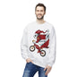 Santa Bear BMX Sweatshirt — Funny Christmas Cycling Holiday Crewneck