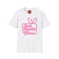 Jack Rabbit Slims T‑Shirt — Retro Neon Bunny Logo Tee