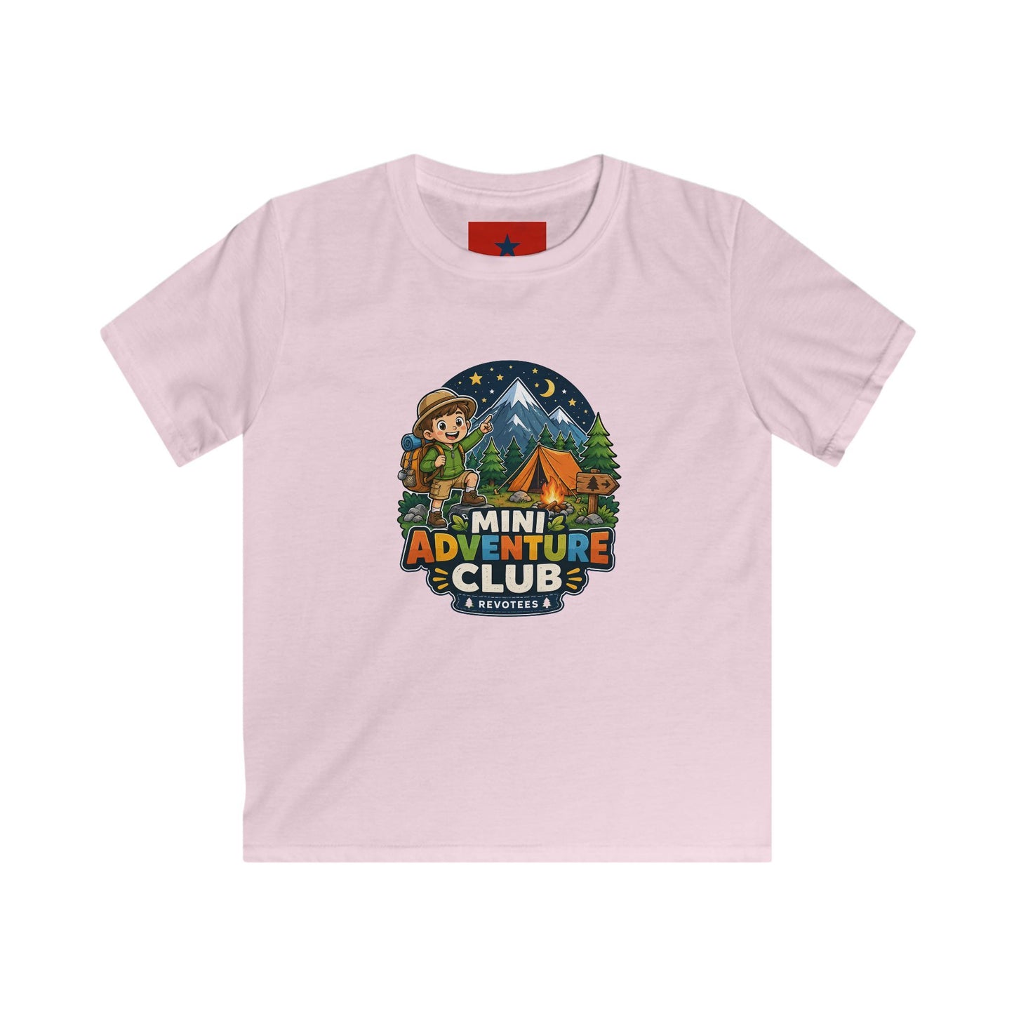 Kids Adventure Club T-Shirt — Mini Explorer Camping Tee