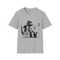 Revotees Music Cat Black Silhouette Singing Rat Graphic T-Shirt - alternate view 2