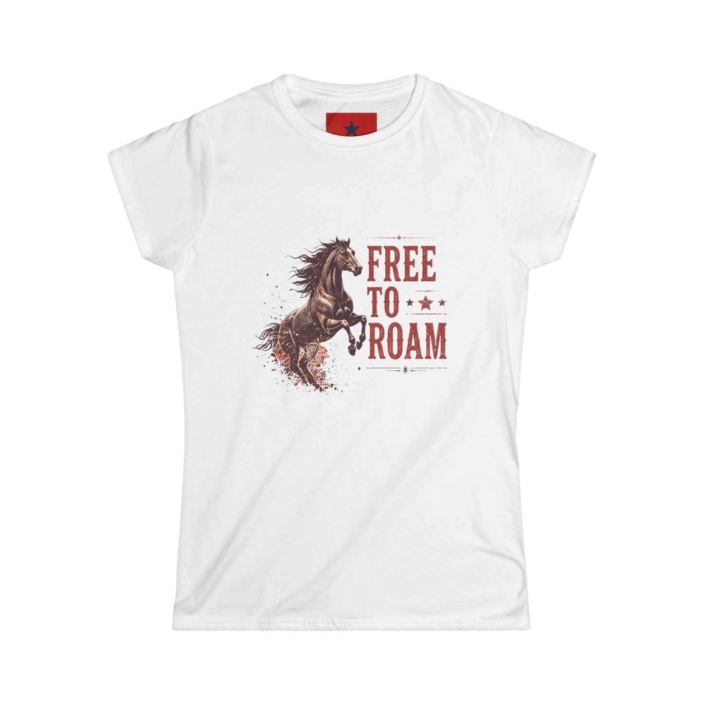 Free to Roam Horse Graphic Tee — Women's Casual Western T-Shirt