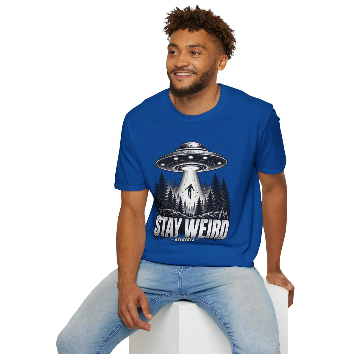 REVOTEES Stay Weird — Alien Abduction Graphic Tee