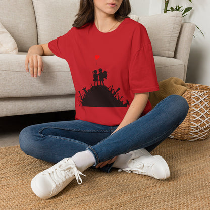 Banksy Boy & Girl - Unisex Softstyle T-Shirt
