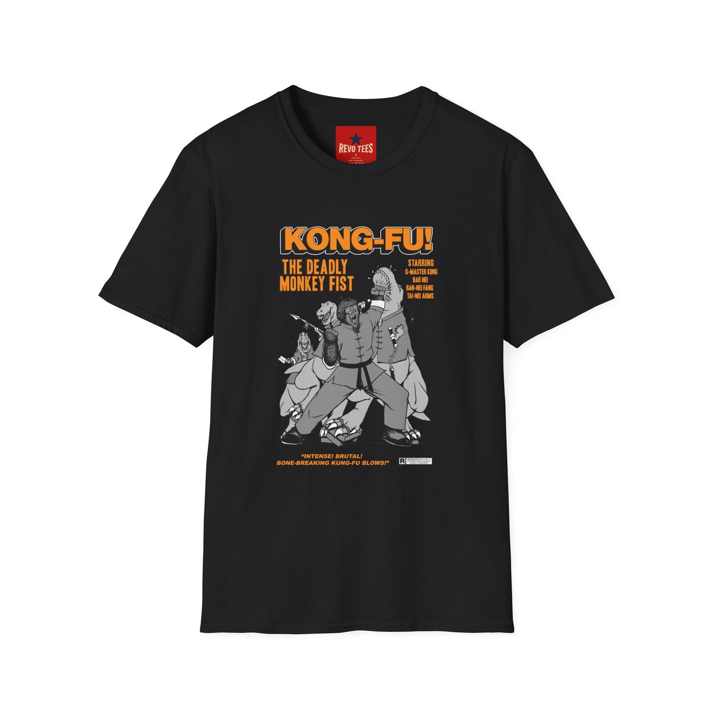 Kong-Fu! The Deadly Monkey Fist T-Shirt — Retro Martial Arts Movie Poster Tee