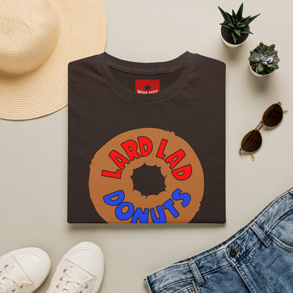 Donut Vintage Logo T‑Shirt — "Lard Lad Donuts" Cartoon Tee