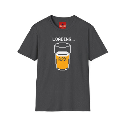 Beer Loading 62% T-Shirt — Funny Pixel Pint Graphic Tee for Beer Lovers