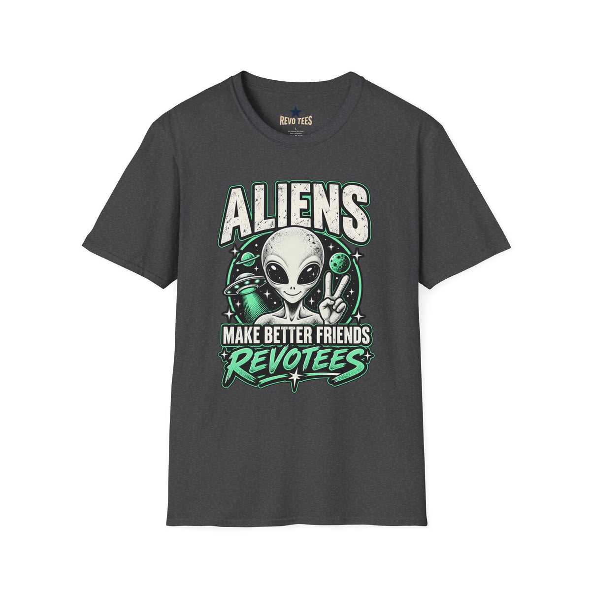 REVOTEES "Aliens Make Better Friends Revotees" Sci‑Fi Tee