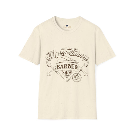Revotees Barber Shop Graphic My Barber Shop Vintage Logo T-Shirt