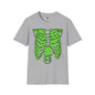 Revotees Neon Green Rib Cage Graphic T-Shirt - alternate view 3
