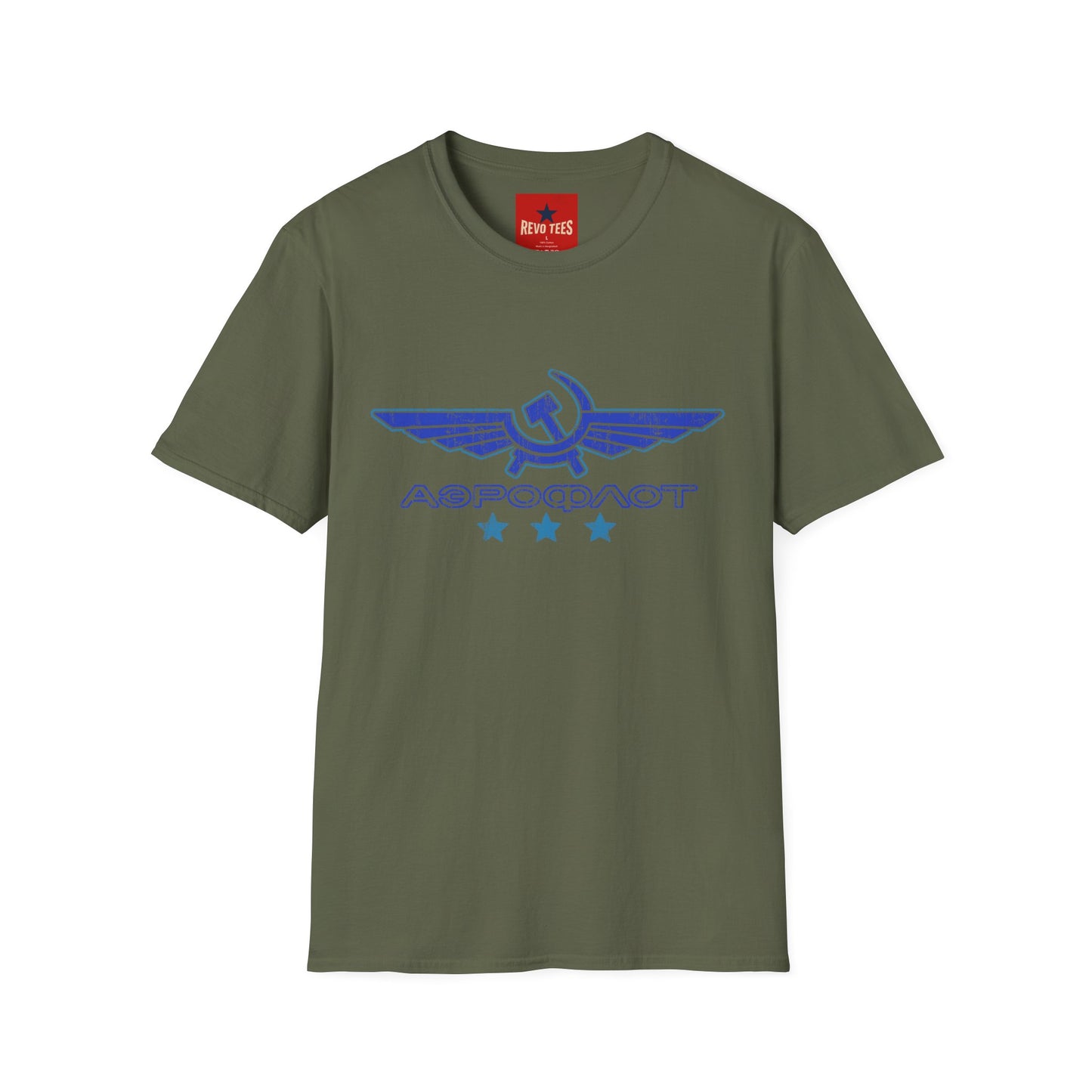 Vintage Aeroflot Logo T-Shirt — Retro Soviet Aviation Graphic Tee