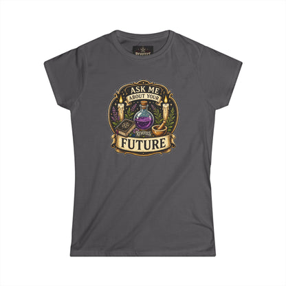 Revotees Fortune Teller Ask Me About Your Future Mystic Crystal Ball Womens T-Shirt - alternate view 10