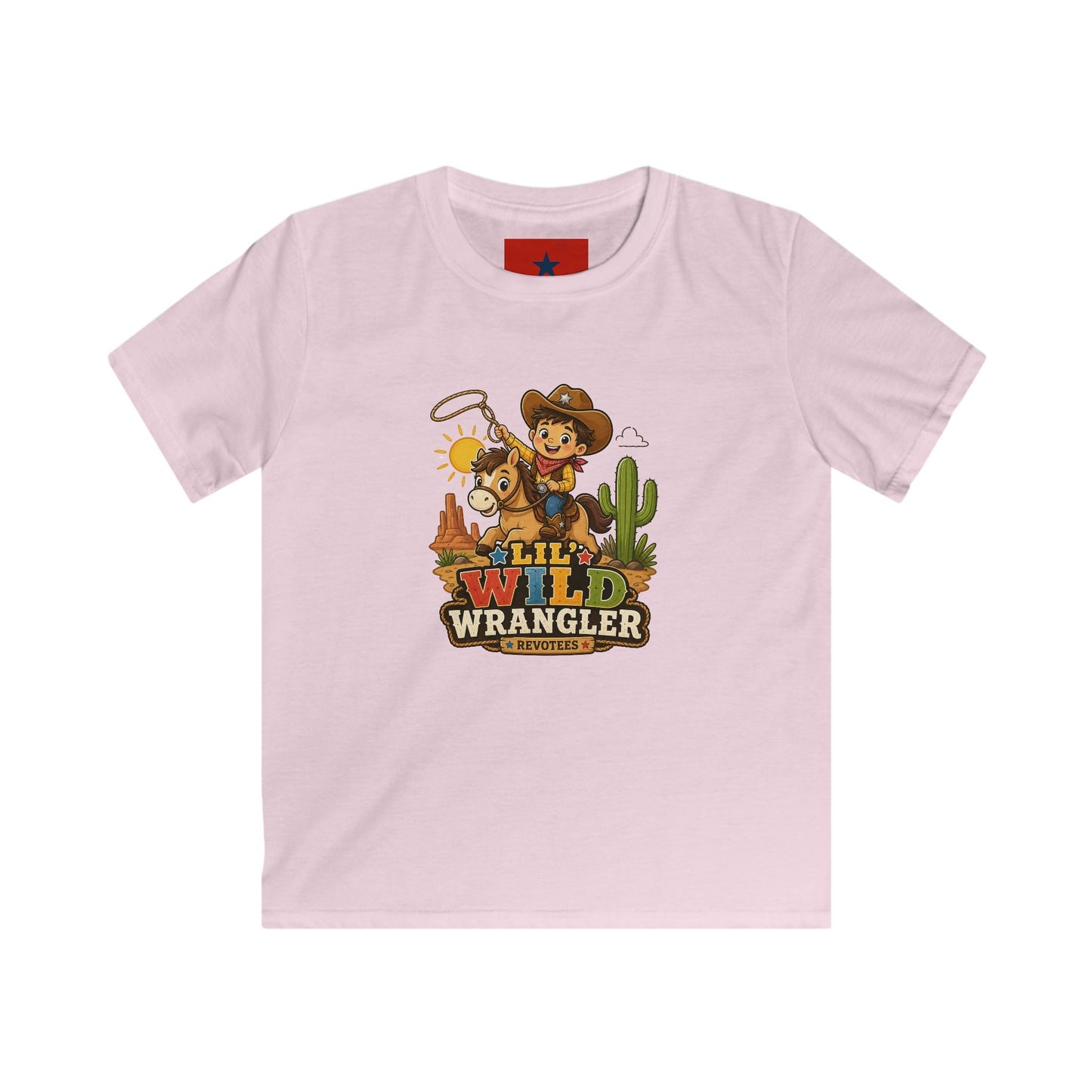 Kids Tee — "Lil' Wild Wrangler" Cute Cowboy Kid Graphic Shirt