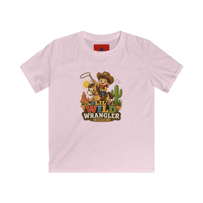 Kids Tee — "Lil' Wild Wrangler" Cute Cowboy Kid Graphic Shirt