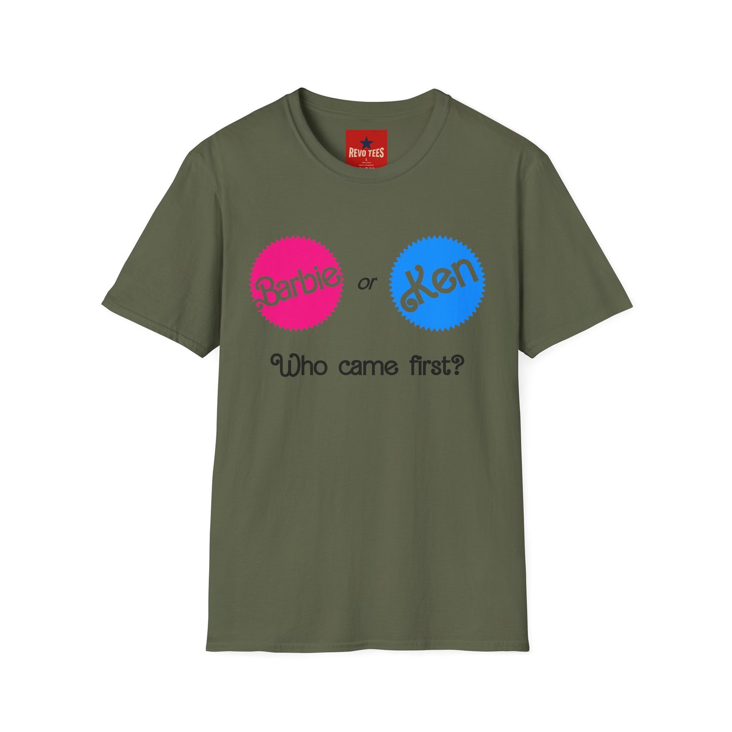 Barbie or Ken "Who Came First?" T-Shirt