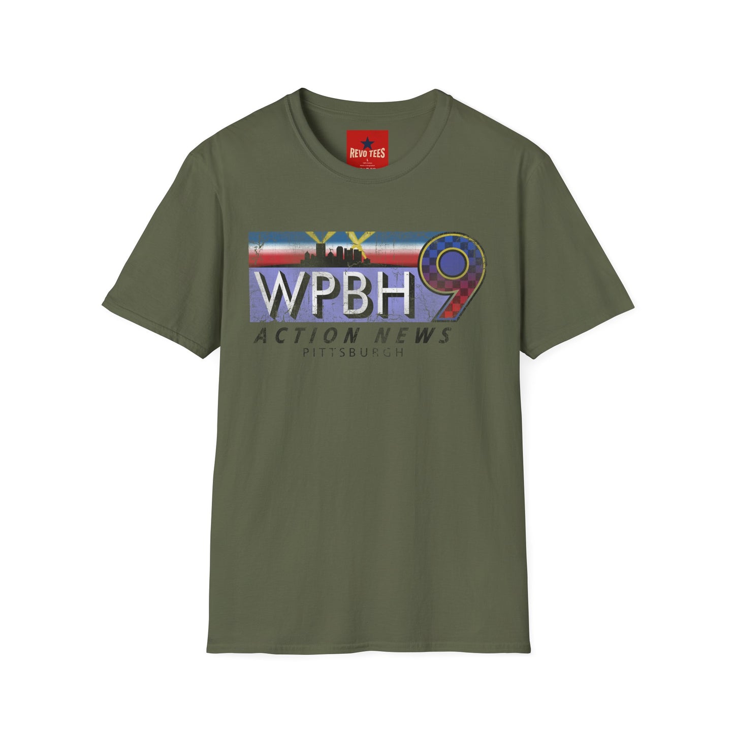 WPBH 9 Action News Pittsburgh T-Shirt — Retro Local TV News Logo Tee