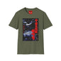 T-Shirt — Retro Japanese Kaiju Graphic Tee (Red Kanji ‘宇宙大怪獣’ / Gaira)
