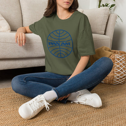 Pan Am Retro Logo T-Shirt — Vintage Airline Travel Tee