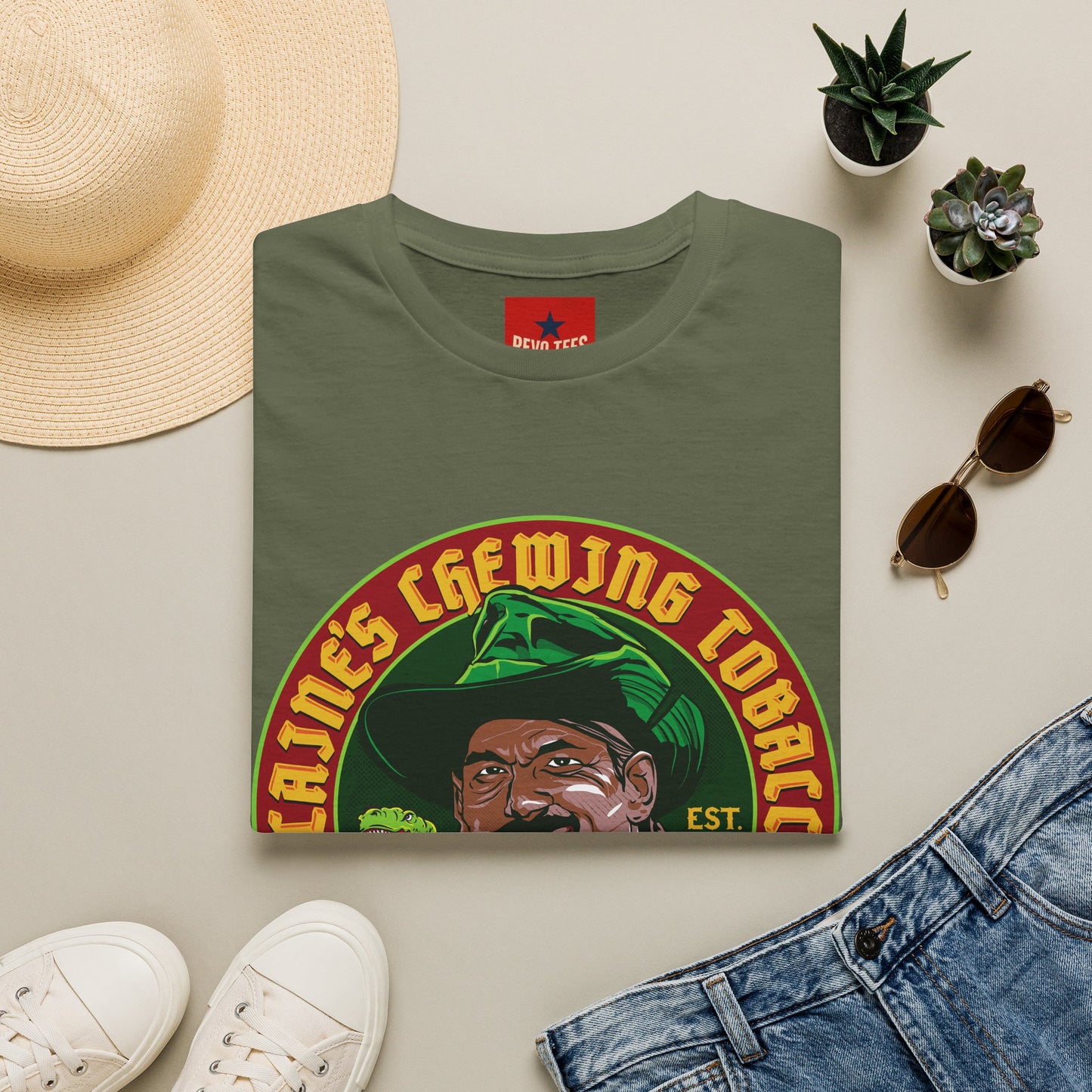 Vintage Cigarette Tobacco Graphic T-Shirt — Retro Smoker Logo Tee