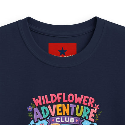 Kids Tee — "Wildflower Adventure Club" Cute Forest Animals Graphic
