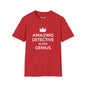 Revotees Amazing Detective Slash Genius Funny Crown Graphic for Sleuths Gift Giving T-Shirt - alternate view 9