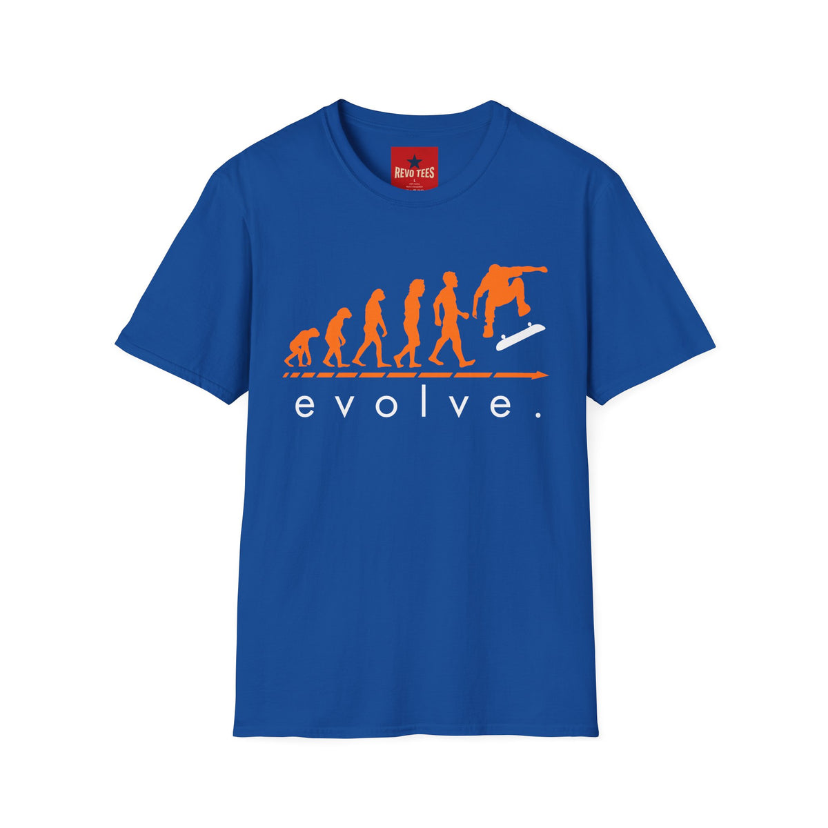 Revotees Skateboard Evolution Evolve Graphic for Skateboarders T-Shirt - alternate view 7