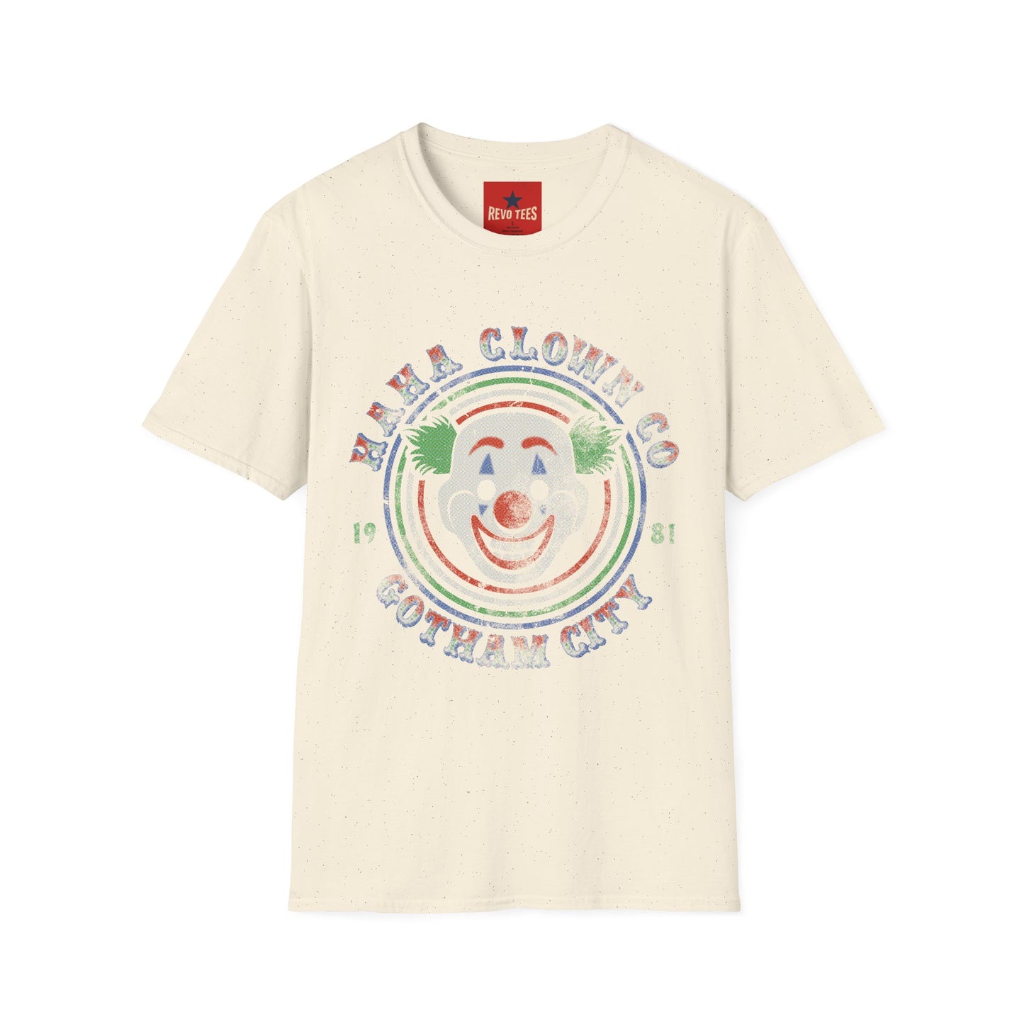 Retro 'Ha Ha Clown Co.' Graphic T‑Shirt — Vintage Clown Face Tee