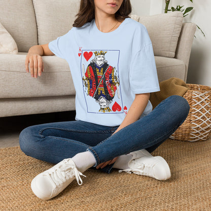 King of Hearts T-Shirt — Vintage Playing Card Graphic Tee