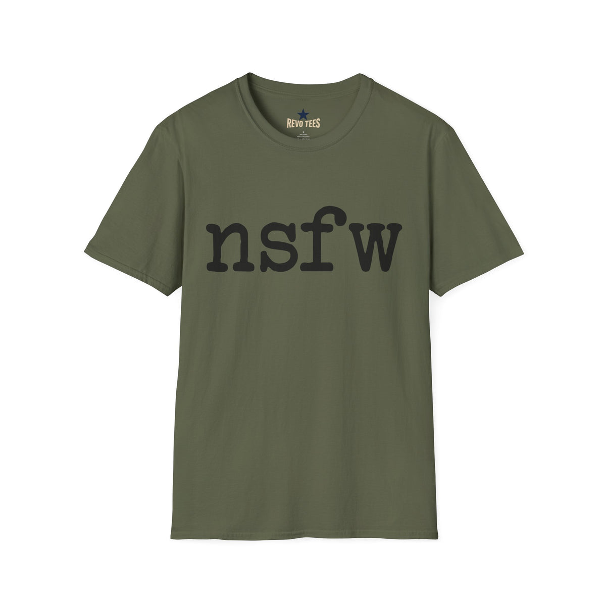 Revotees Nsfw Graphic Bold Minimalist Statement Shirt T-Shirt - alternate view 4