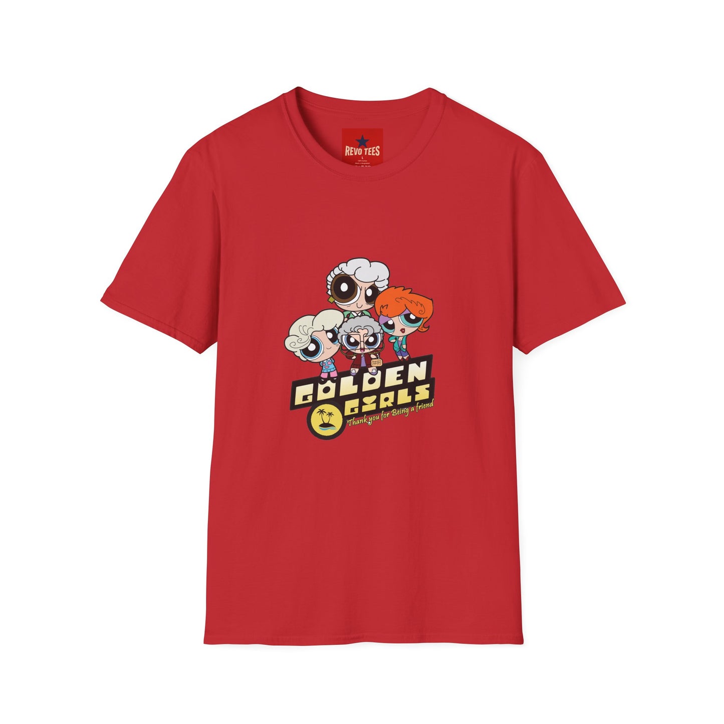 Golden Girls Cartoon T-Shirt — Retro Cute Powerpuff Style Tee
