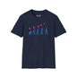 Revotees Evolution of Man Holding Balloon Funny Retro Evolution Graphic T-Shirt - alternate view 6