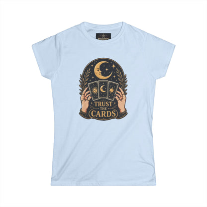 Tarot Tee — "Trust the Cards" Women's Spiritual Graphic T-Shirt