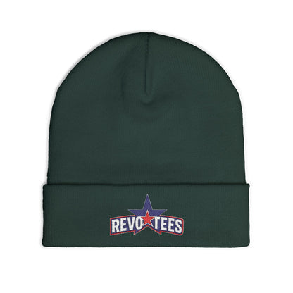 Embroidered 'Revotees' Star Knit Beanie — Patriotic Winter Hat