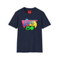 Retro 80s Cafe T-Shirt — Vintage Memphis-Style Neon Graphic Tee