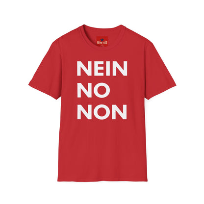 Nein / No Graphic T‑Shirt — Bold Bilingual Statement Tee