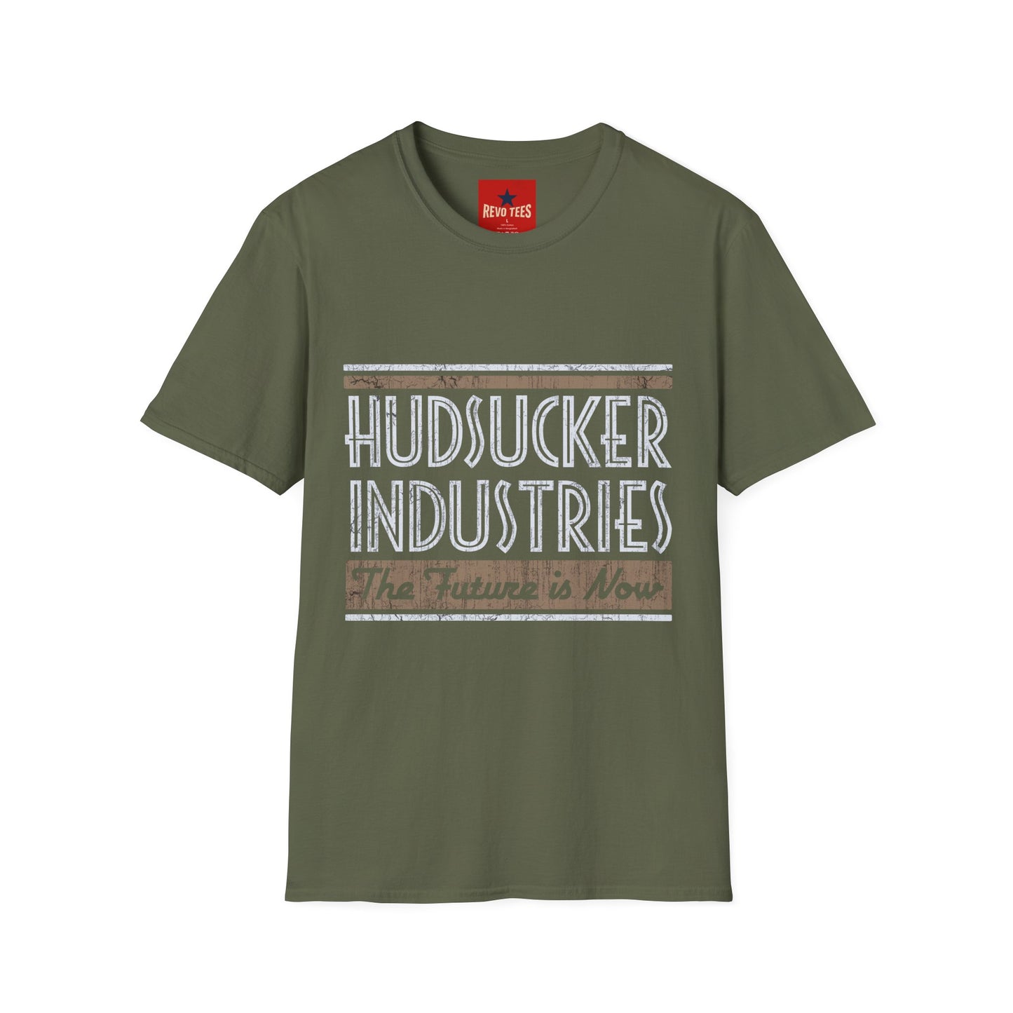 Hudsucker Industries Retro Logo T‑Shirt – 'The Future is Now' Graphic Tee