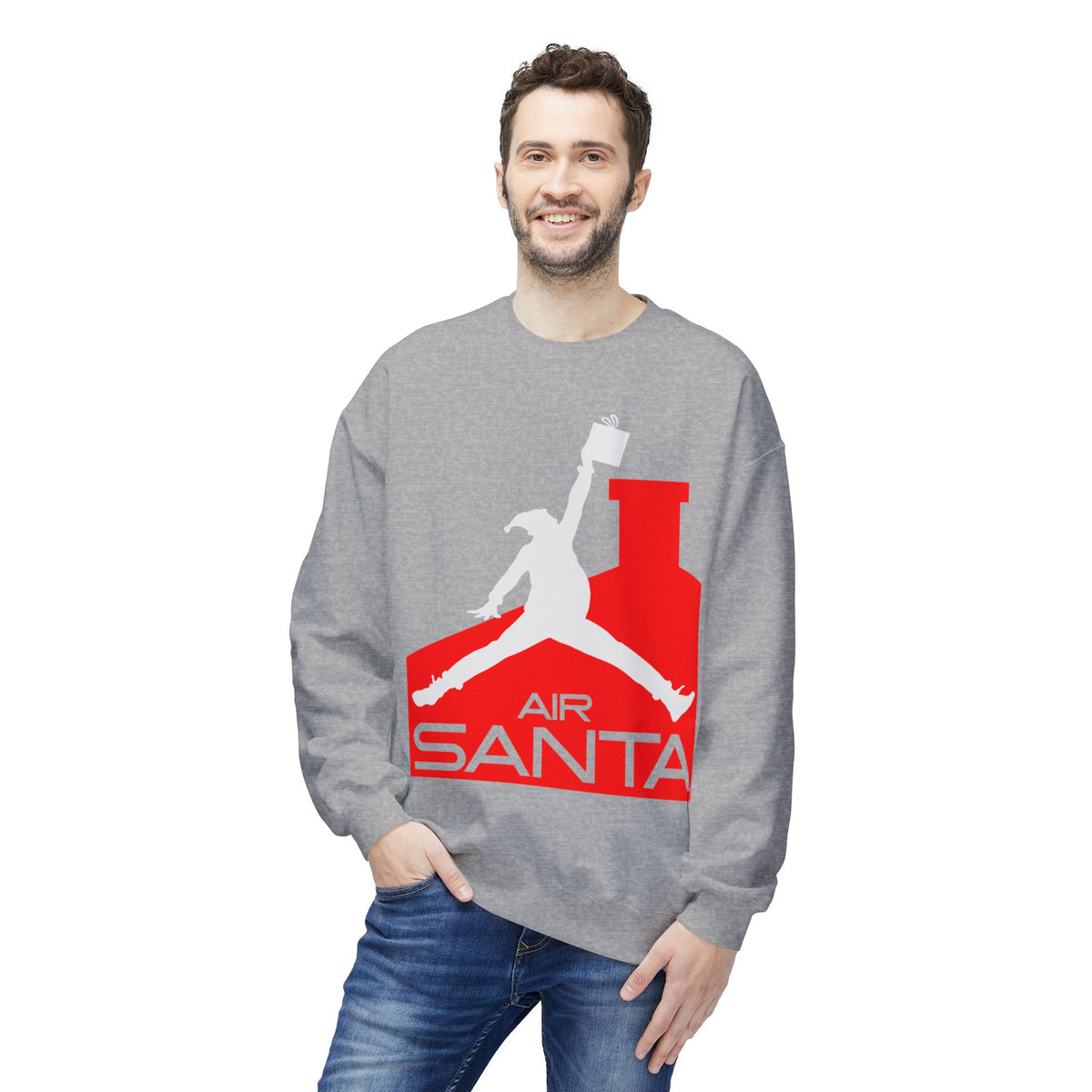 'Air Santa' Holiday Jump Logo Christmas Sweater