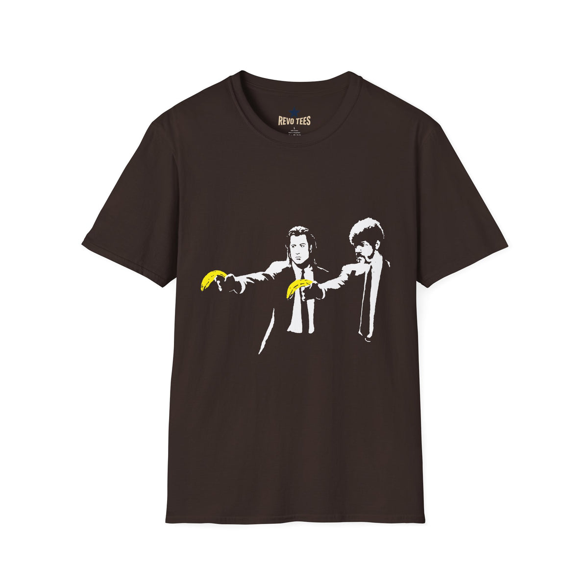 Revotees Banksy Pulp Fiction Banana Standoff T-Shirt - alternate view 3
