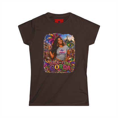 Rio Carnival Festival Tee — Women's White Crewneck