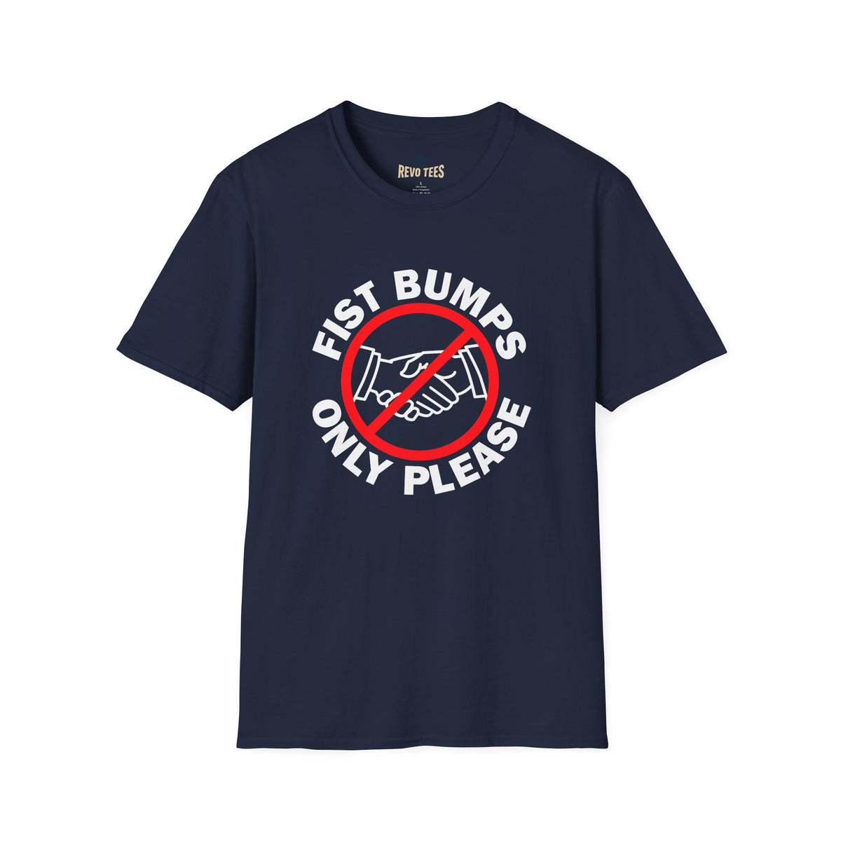 Revotees Fist Bumps Only Please Graphic T-Shirt - alternate view 8