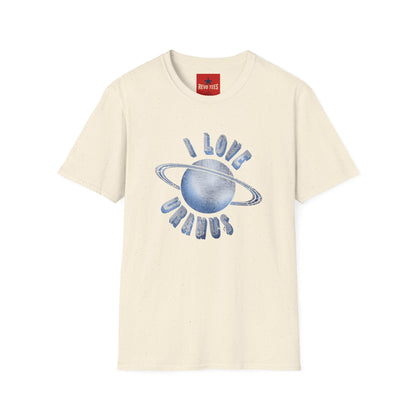 I Love Uranus T‑Shirt — Retro Saturn Graphic Tee for Space Lovers