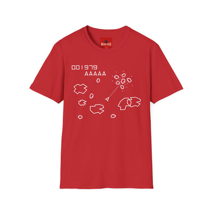 Retro Asteroids Arcade T‑Shirt — Vintage Space Shooter Gaming Tee