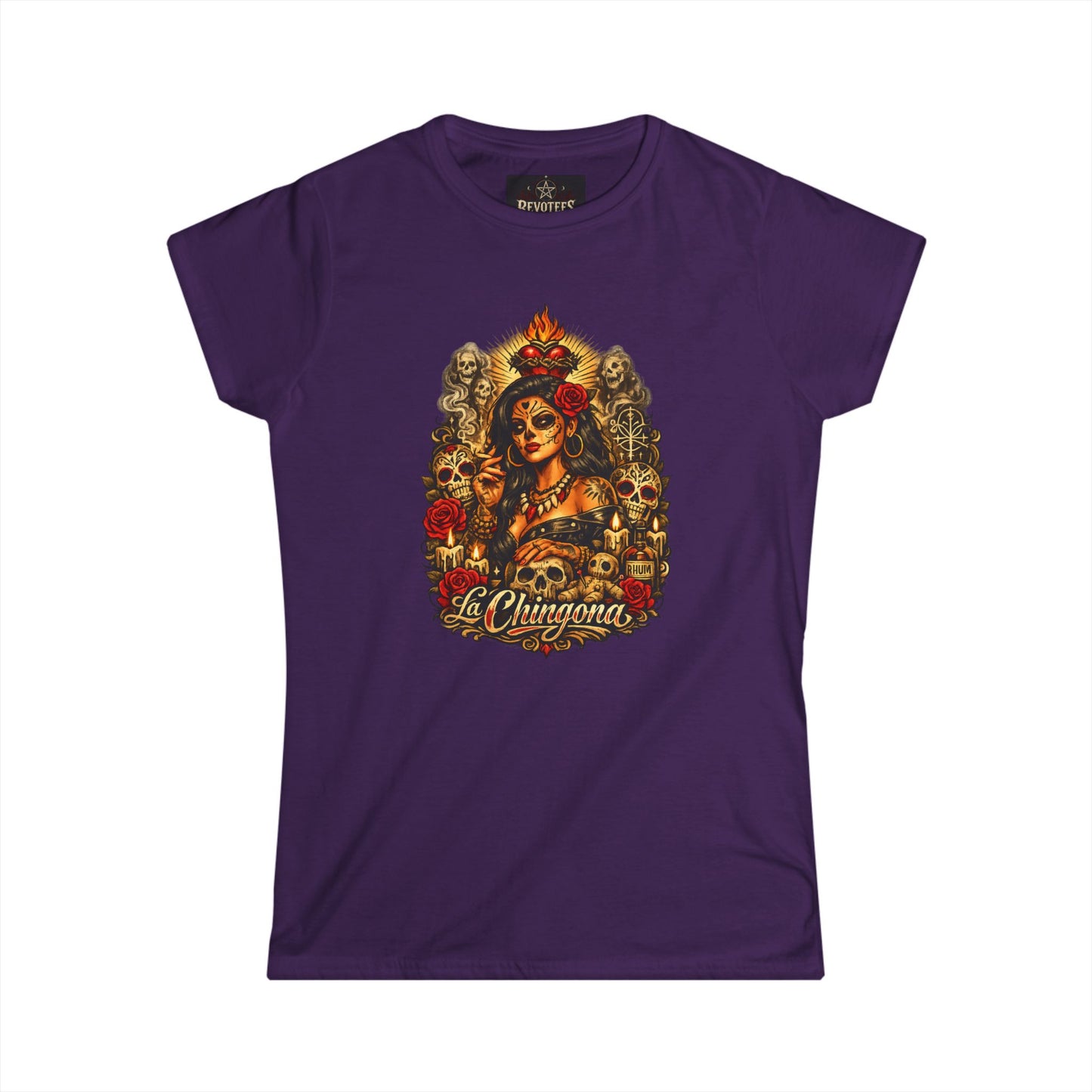 T-Shirt — La Chingona Day of the Dead Sugar Skull Tee