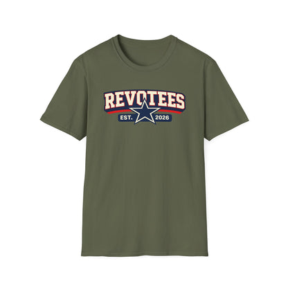 Revotees EST. 2026 Graphic T-Shirt — Retro Star Sports Logo