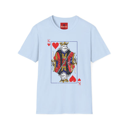 King of Hearts T-Shirt — Vintage Playing Card Graphic Tee