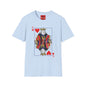 Revotees King of Hearts Vintage Playing Card Graphic T-Shirt - alternate view 7